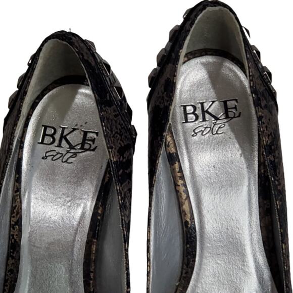 BKE Sole Women's Marbled Gold/Black Pumps 7.5 - Picture 6 of 8